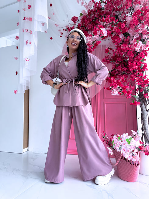 ELYNDI set "ROSEMARY V6238" - PLUM PINK