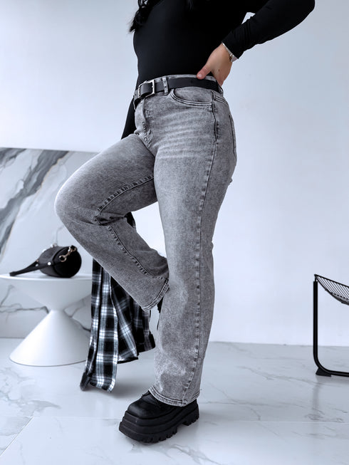 СВЕТЛО-СЕРЫЕ джинсы "MOUNTAINS" DJ2597