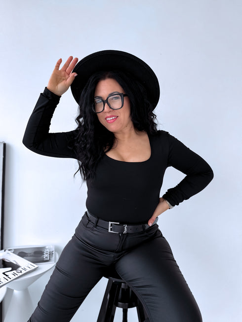 PUSH-UP top "OPULENCE VD73" - BLACK