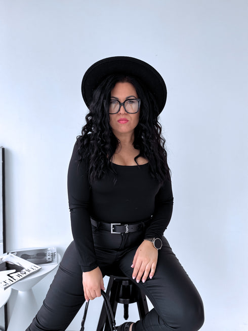 PUSH-UP top "OPULENCE VD73" - BLACK