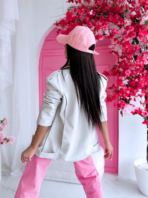 ONE SIZE faux leather jacket "ABOUT US" 8079 - BEIGE