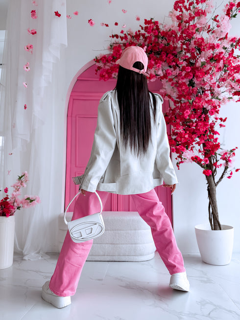 ONE SIZE faux leather jacket "ABOUT US" 8079 - BEIGE