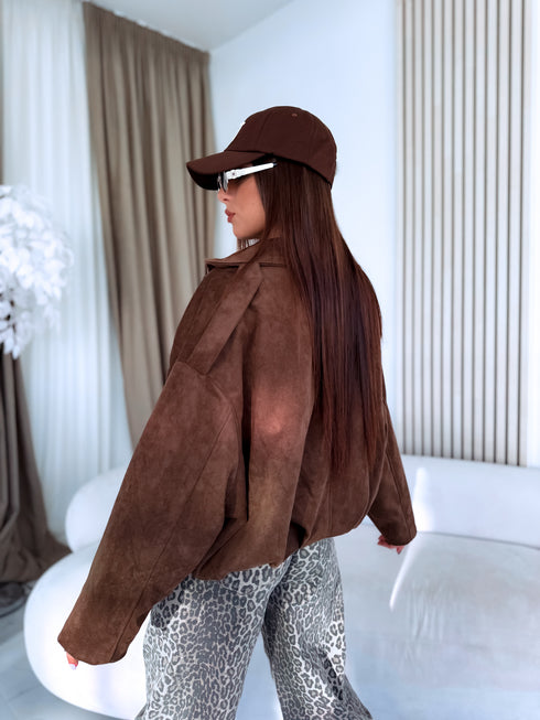 Zamšveidīga virsjaka "JOLLY 8588" - LIGHT BROWN