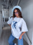 Marškinėliai "DENIM DOG 25044" - ŠVIESIAI PILKA