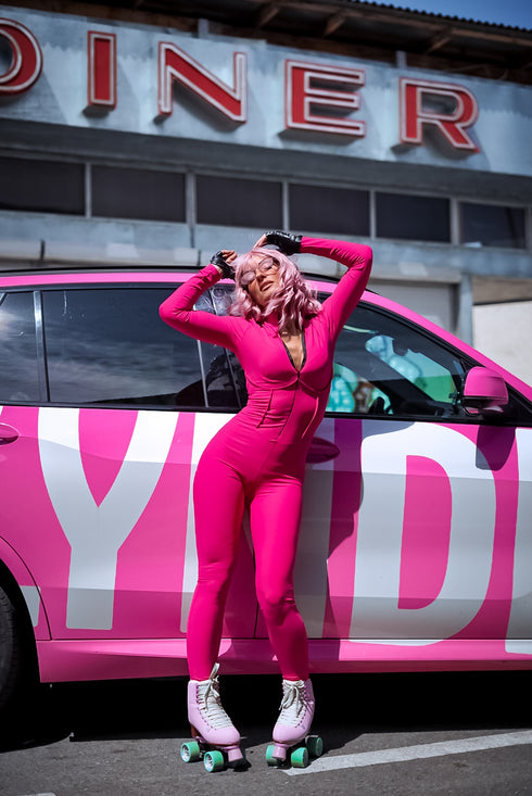 "SCENE" jumpsuit - pink