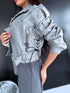 Faux leather JACKET/VEST "LOLLY" - GREY