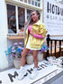 Faux Leather Jacket "PISTACHIO W5009" - YELLOW PRE-ORDER