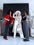 BEIGE, leather imitation trench "POWER" FL08