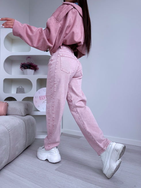 Džinsai "MODERN FIT" Y3395-1M - ROŽINĖ