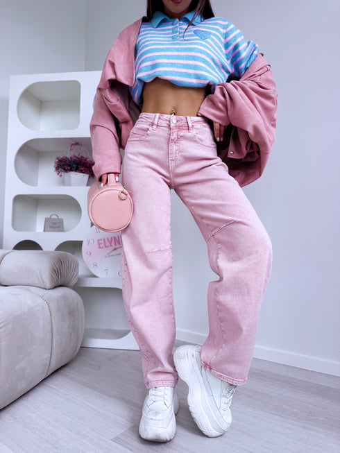 Džinsai "MODERN FIT" Y3395-1M - ROŽINĖ