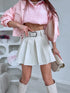 "City Flirt" Skort W49888 + Belt - Light Beige