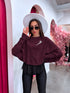 2in1 džemperis + tops "DOUBLE TAKE 5173L" - VIOLETS