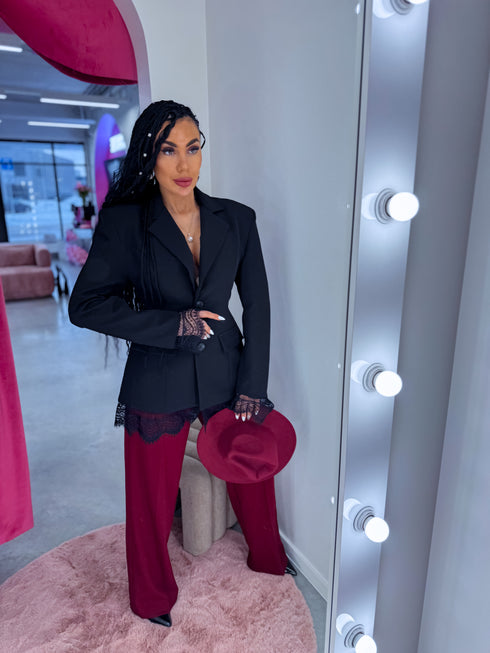 Žakete ar mežģīni "Lovelle 25213" - MELNA PRE-ORDER