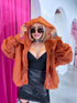 Lace jacket with lining "NECTAR V11002" - BURNT ORANGE