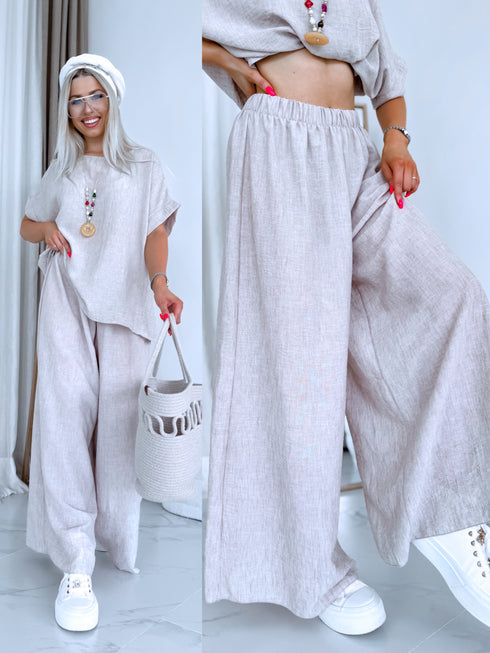 LARGE SIZE set "NECKLACE 23300" - beige