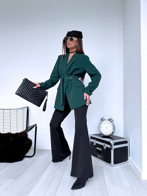 Blazer + Belt "REFRESH 1830" - EMERALD GREEN