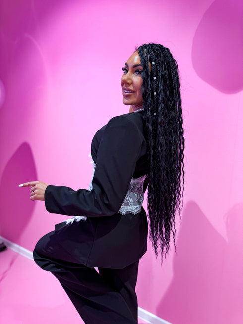 2in1 komplekts ar mežģīni "ICE SPIRIT 25229" - MELNS PRE-ORDER