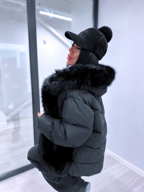 "FOREIGNER FC7639" куртка - ЧЁРНАЯ