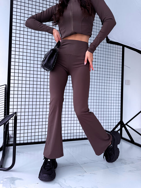 Divdaļīgs komplekts - jaka + legingi "GOAL" - CHOCO