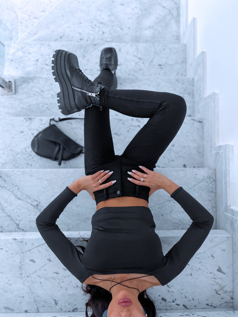 ELASTĪGAS bikses HM1020 - melnas