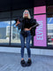 Skinny džinsa bikses "ELEVEN" T5397-6 - TUMŠI ZILAS