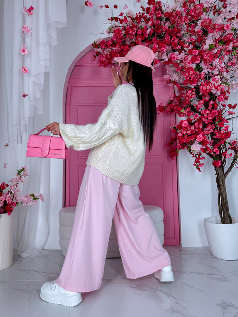 ELYNDI mohair sweater - cream white