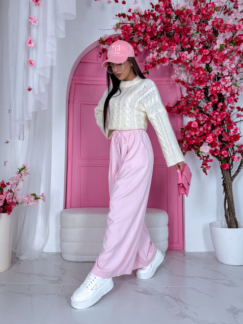 ELYNDI mohair sweater - cream white