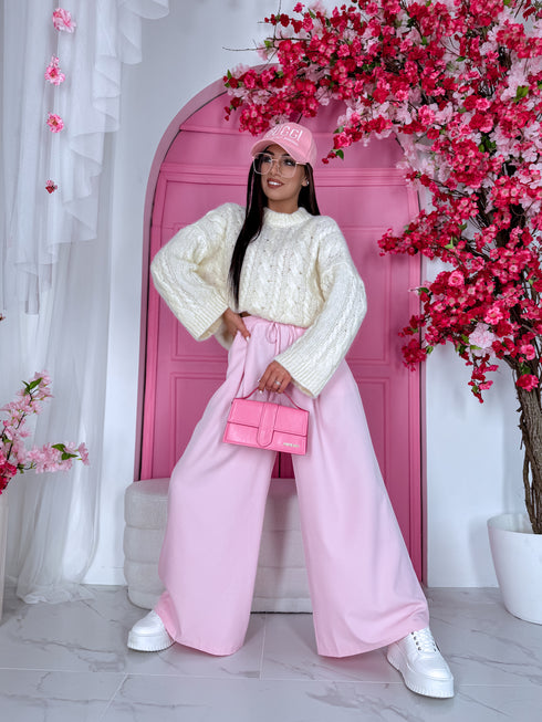 ELYNDI mohair sweater - cream white