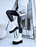 Faux leather boots "ROCK 68" - WHITE
