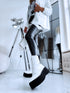 Faux leather boots "ROCK 68" - WHITE