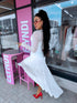 "AFTERGLOW" 2-in-1 mesh dress HS10321 - CREAM WHITE PRE-ORDER