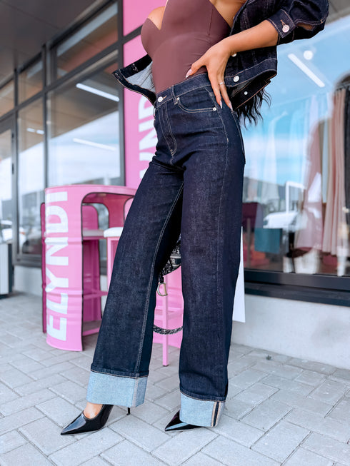 Extra long jeans "MARVEL" MG-650-3 - DARK BLUE