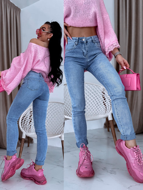 GAIŠI ZILAS džinsa PUSH-UP bikses "ACCIDENT" DJ2809 PRE-ORDER