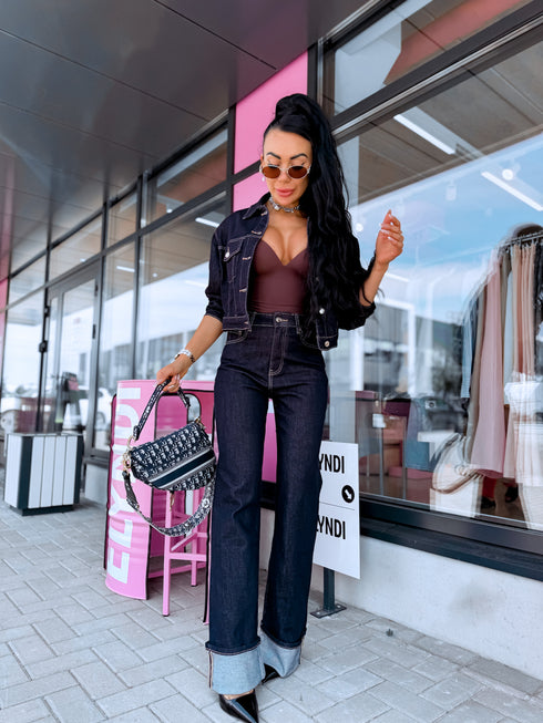 Extra long jeans "MARVEL" MG-650-3 - DARK BLUE
