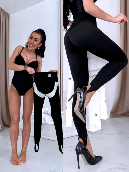 Legingi "MAX COMFORT" LM07029 - MELNI PRE-ORDER