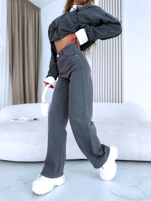 Džinsai "BLACK ICE DJ2497" - pilki