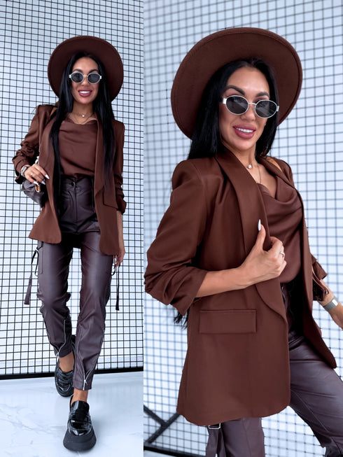 Choco, ONE SIZE jacket + choco top