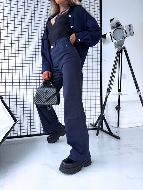 Джинсы "BLACK ICE DJ2497" - тёмно-синие ПРЕДЗАКАЗ