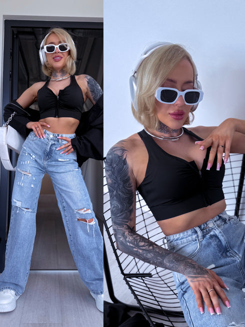 SPORTINĖ liemenėlė “GYM” JYMN162 - JUODA