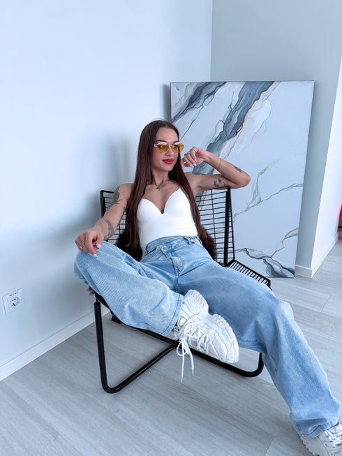 "SKY JEANS" 8756 - светло-синие