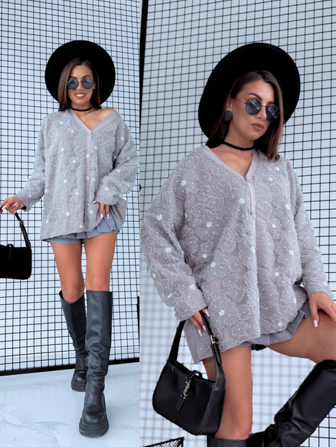 LUX кофта "СЕРЫЙ ЭСТЕТИЧНЫЙ 66"