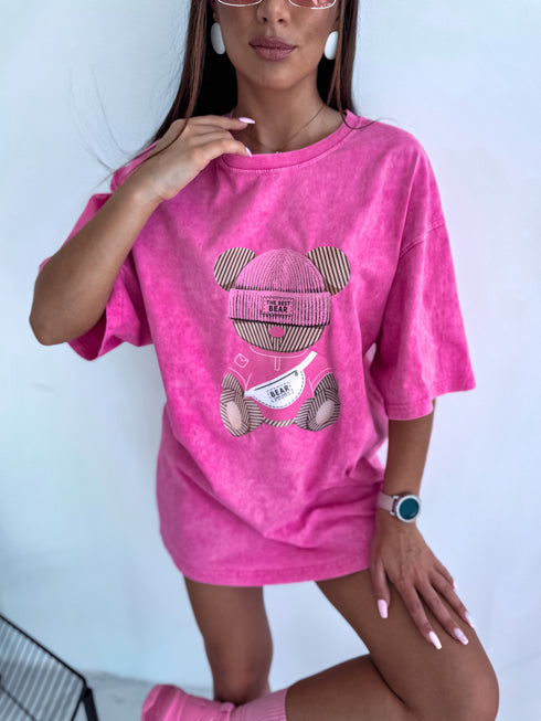 Футболка "THE BEST BEAR" - розовая