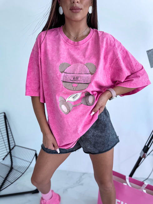 Футболка "THE BEST BEAR" - розовая