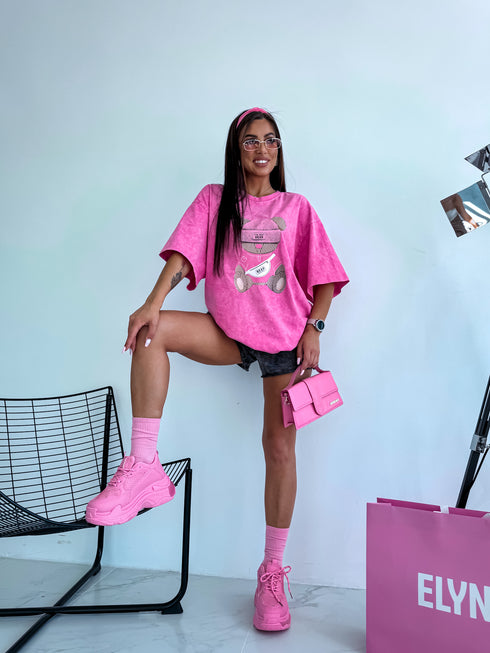 Футболка "THE BEST BEAR" - розовая