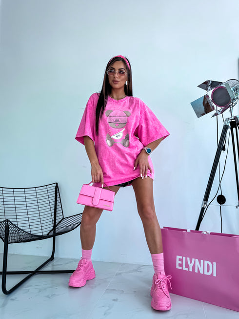 Футболка "THE BEST BEAR" - розовая