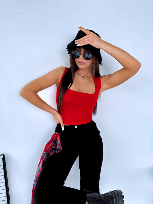 Crop tops "MAYBE VD85" - SARKANS