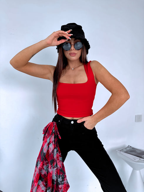 Crop tops "MAYBE VD85" - SARKANS