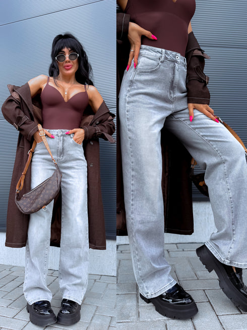 Jeans "STICKER" HM6563-21 - GRAY PRE-ORDER
