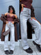 Jeans "STICKER" HM6563-21 - GRAY PRE-ORDER