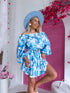 ROYAL RUFFLE shortsuit - blue